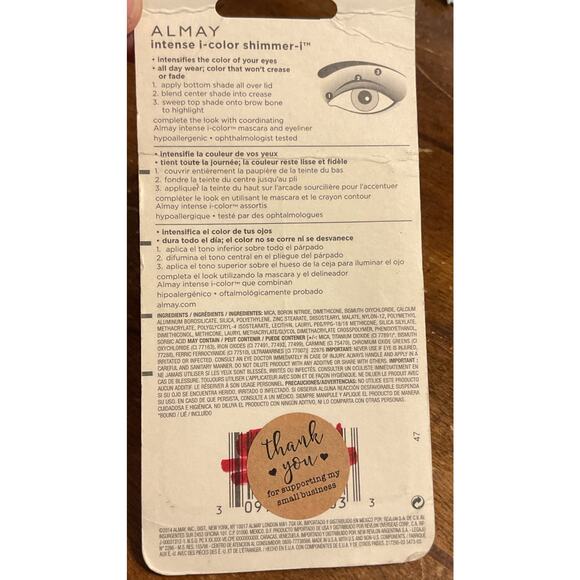 Almay Intense I-Color Shimmer-I Kit Eyeshadow For Hazel Eyes # 423 NEW - Picture 3 of 3